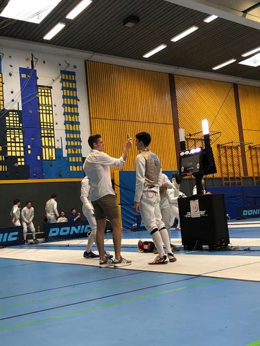 Der Kampfrichter beim Fechten