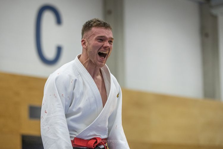 Judoka im Freudesschrei